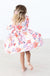 Tangerine Leaves Ruffle Twirl Dress-dogsvalley ®