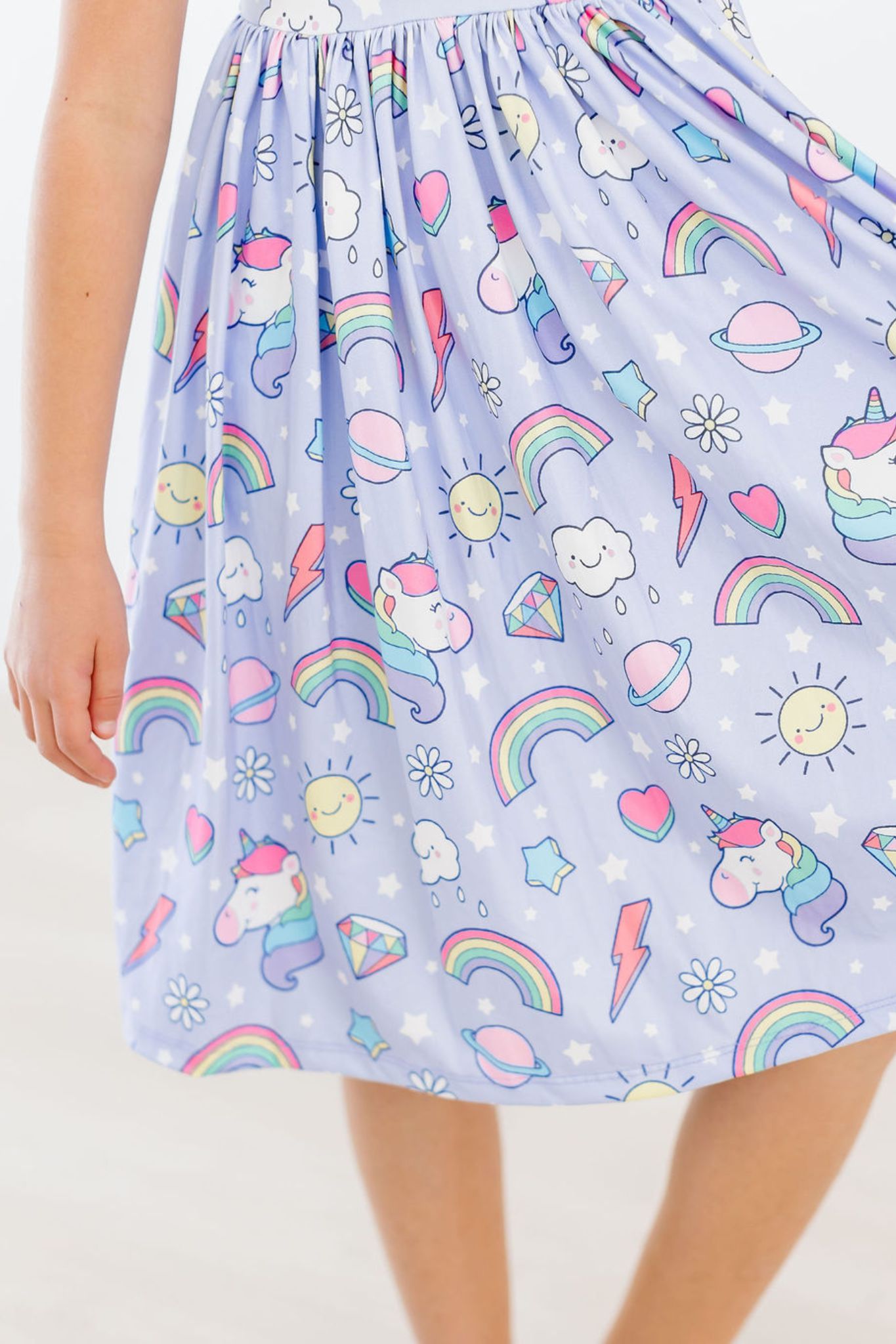 Galactic Unicorns S/S Pocket Twirl Dress-dogsvalley ®