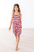 Stars & Stripes Ruffle Cross Back Dress-dogsvalley ®