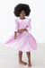 Carnation Pink Velvet Ruffle Twirl Dress-dogsvalley ®