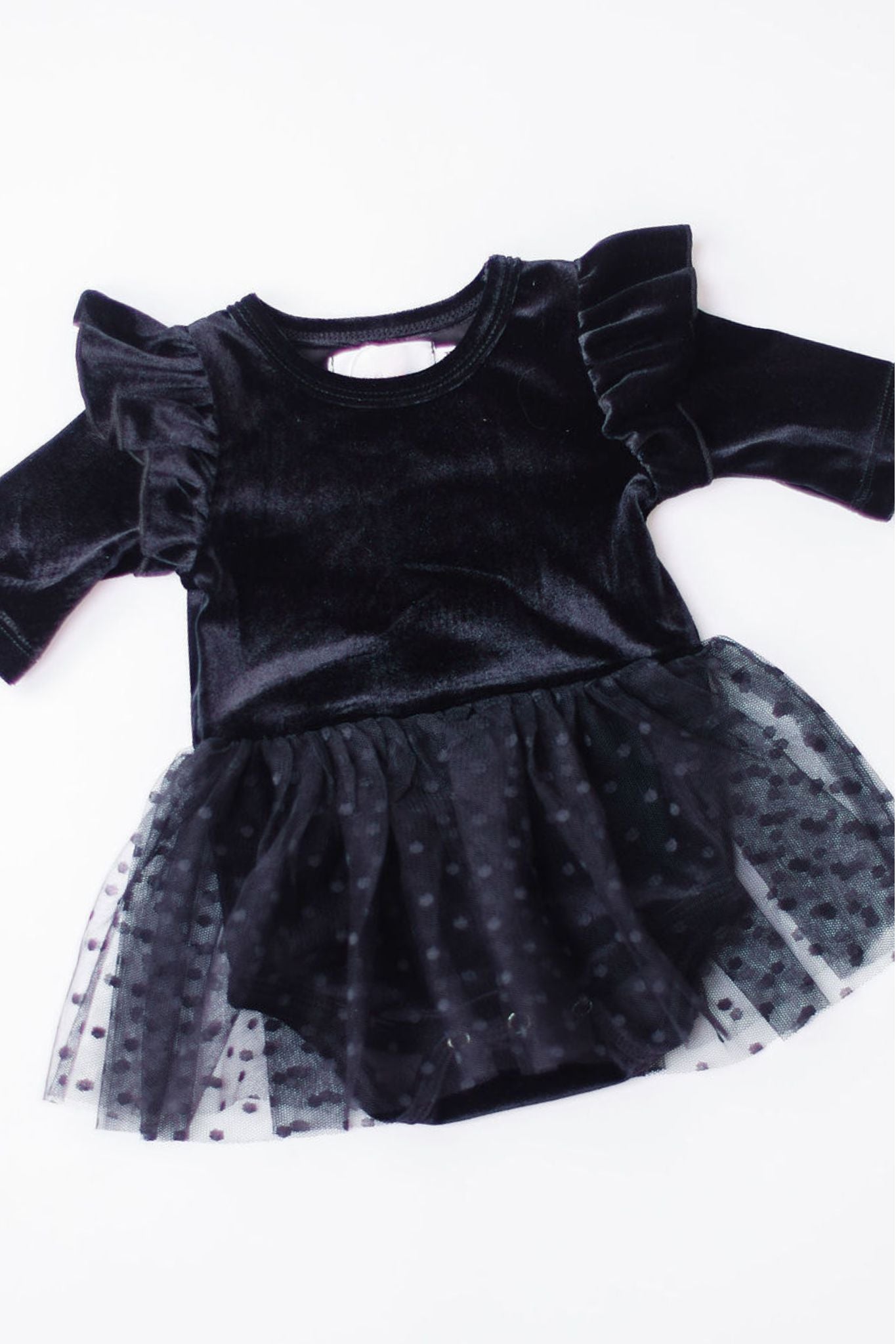 Black Velvet Tutu Bodysuit-dogsvalley ®