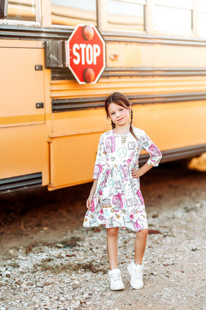 School is Cool Pocket Twirl Dress-dogsvalley ®