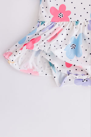 Dots & Daisies S/S Twirl Bodysuit-dogsvalley ®