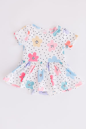 Dots & Daisies S/S Twirl Bodysuit-dogsvalley ®