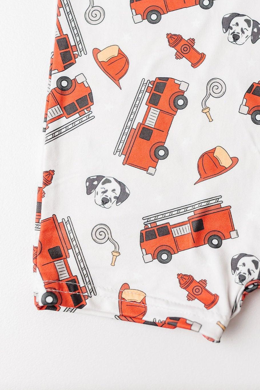 Firetrucks Shorty One-Piece-dogsvalley ®