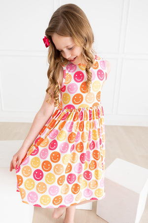 Don't Worry, Be Hippy Tank Twirl Dress-dogsvalley ®