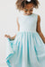 Aqua Tank Pocket Twirl Dress-dogsvalley ®