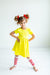 Yellow S/S Pocket Twirl Dress-dogsvalley ®