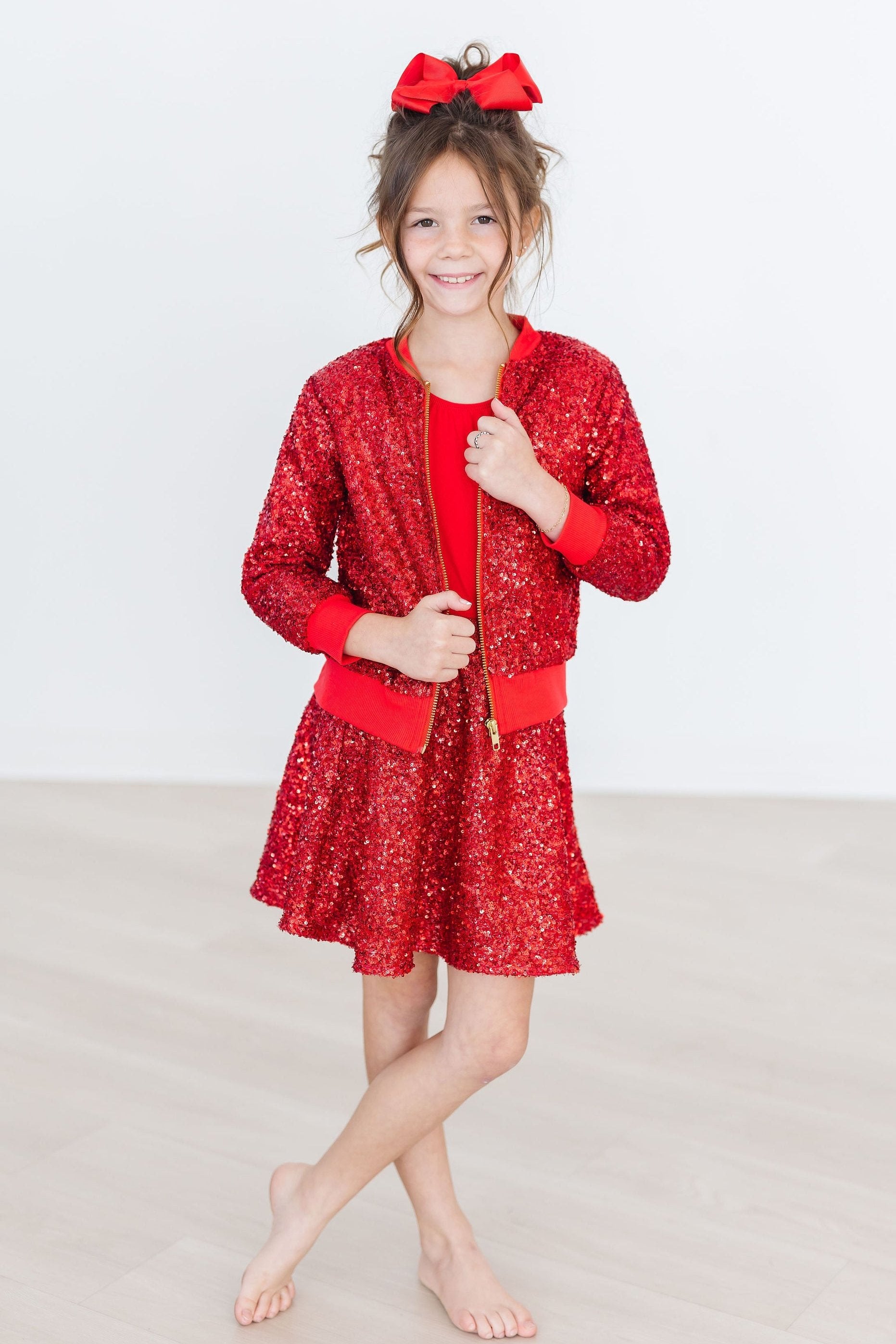 Red Sequin Jacket-dogsvalley ®