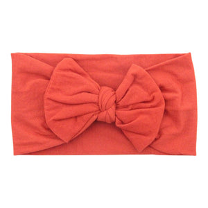 Rust Nylon Bow Headwrap-dogsvalley ®