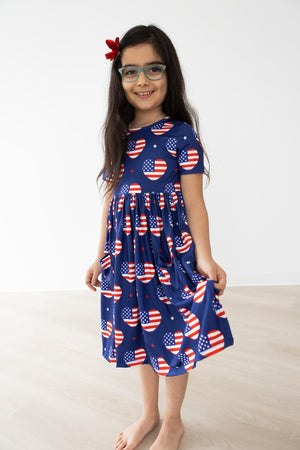 I Heart the USA S/S Pocket Twirl Dress-dogsvalley ®