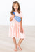 Peach S/S Pocket Twirl Dress-dogsvalley ®