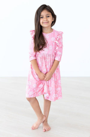 Dahlia Doodles Ruffle Twirl Dress-dogsvalley ®