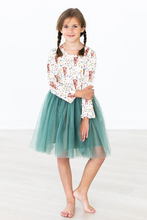 Florals on the Farm L/S Tutu Dress-dogsvalley ®