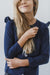 Navy Ruffle Cardigan-dogsvalley ®