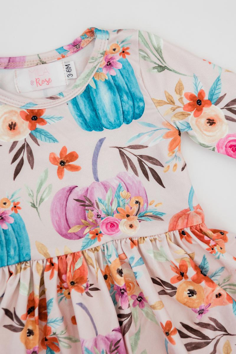 Harvest Blooms Twirl Bodysuit-dogsvalley ®