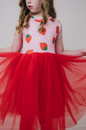 Strawberry Sunshine Tank Tutu Dress-dogsvalley ®