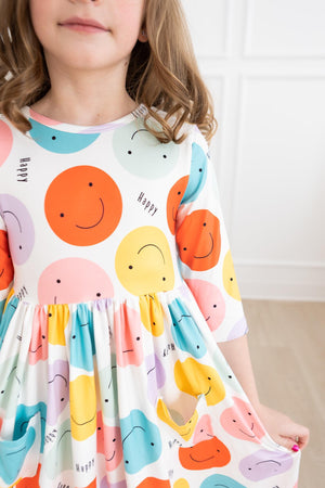 Happy Days 3/4 Pocket Twirl Dress-dogsvalley ®