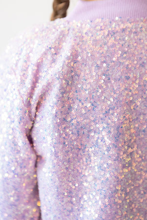 Lavender Sequin Jacket-dogsvalley ®