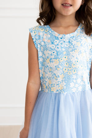 Blooming in Blue Tank Tutu Dress-dogsvalley ®