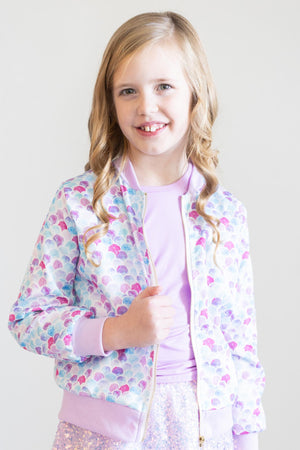 Mermaid Scales Satin Jacket-dogsvalley ®