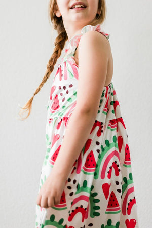 SALE One in a Melon Ruffle Cross Back Dress-dogsvalley ®