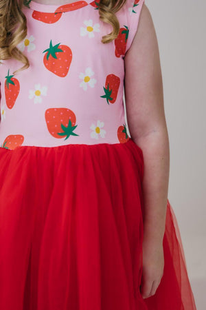 Strawberry Sunshine Tank Tutu Dress-dogsvalley ®