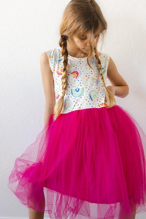 Rainbow Dot Tank Tutu Dress-dogsvalley ®