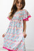 Cabana Floral Pom Pom Dress-dogsvalley ®