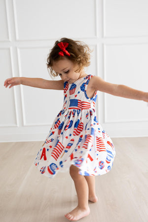 Party in the USA Tank Twirl Dress-dogsvalley ®