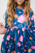 Poppies 3/4 Sleeve Pocket Twirl Dress-dogsvalley ®