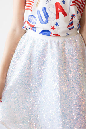 SALE Disco Sequin Twirl Skirt-dogsvalley ®