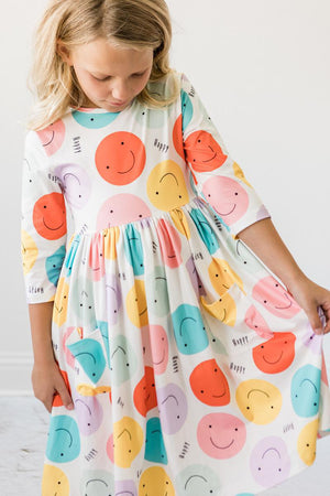 Happy Days 3/4 Pocket Twirl Dress-dogsvalley ®