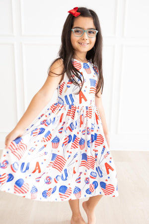 Party in the USA Tank Twirl Dress-dogsvalley ®