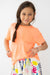 Neon Coral Ruffle Pocket Tee-dogsvalley ®