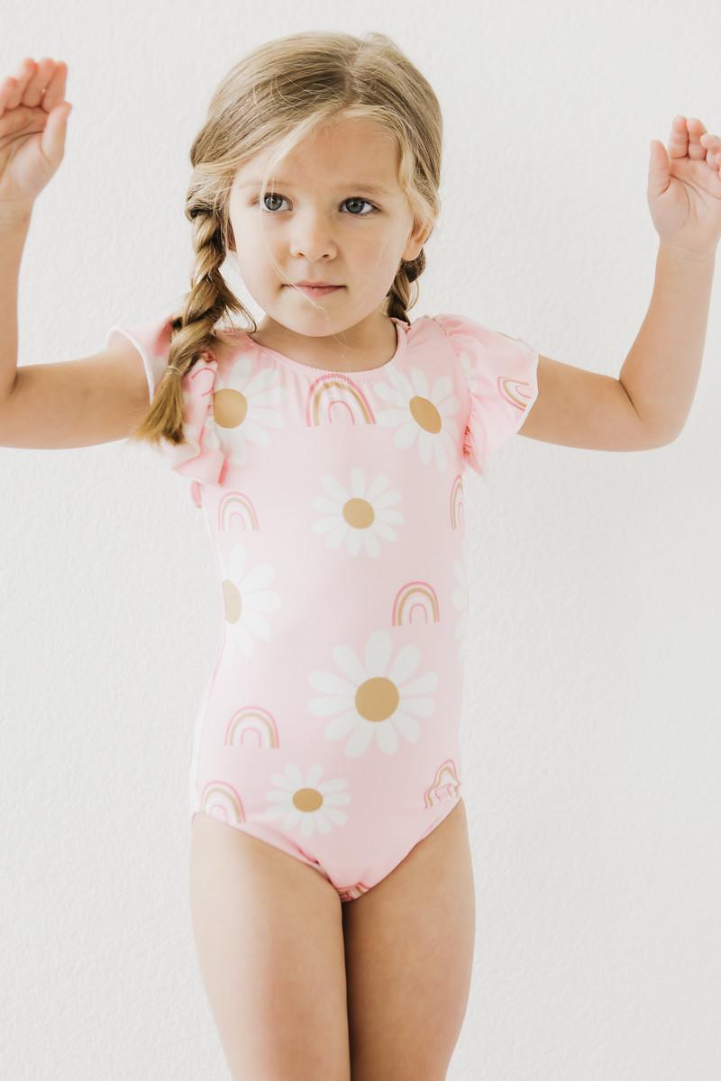 You are My Sunshine S/S Flutter Sleeve Leotard-dogsvalley ®