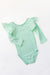 Pastel Green L/S Flutter Sleeve Leotard-dogsvalley ®