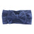 Navy Nylon Bow Headwrap-dogsvalley ®