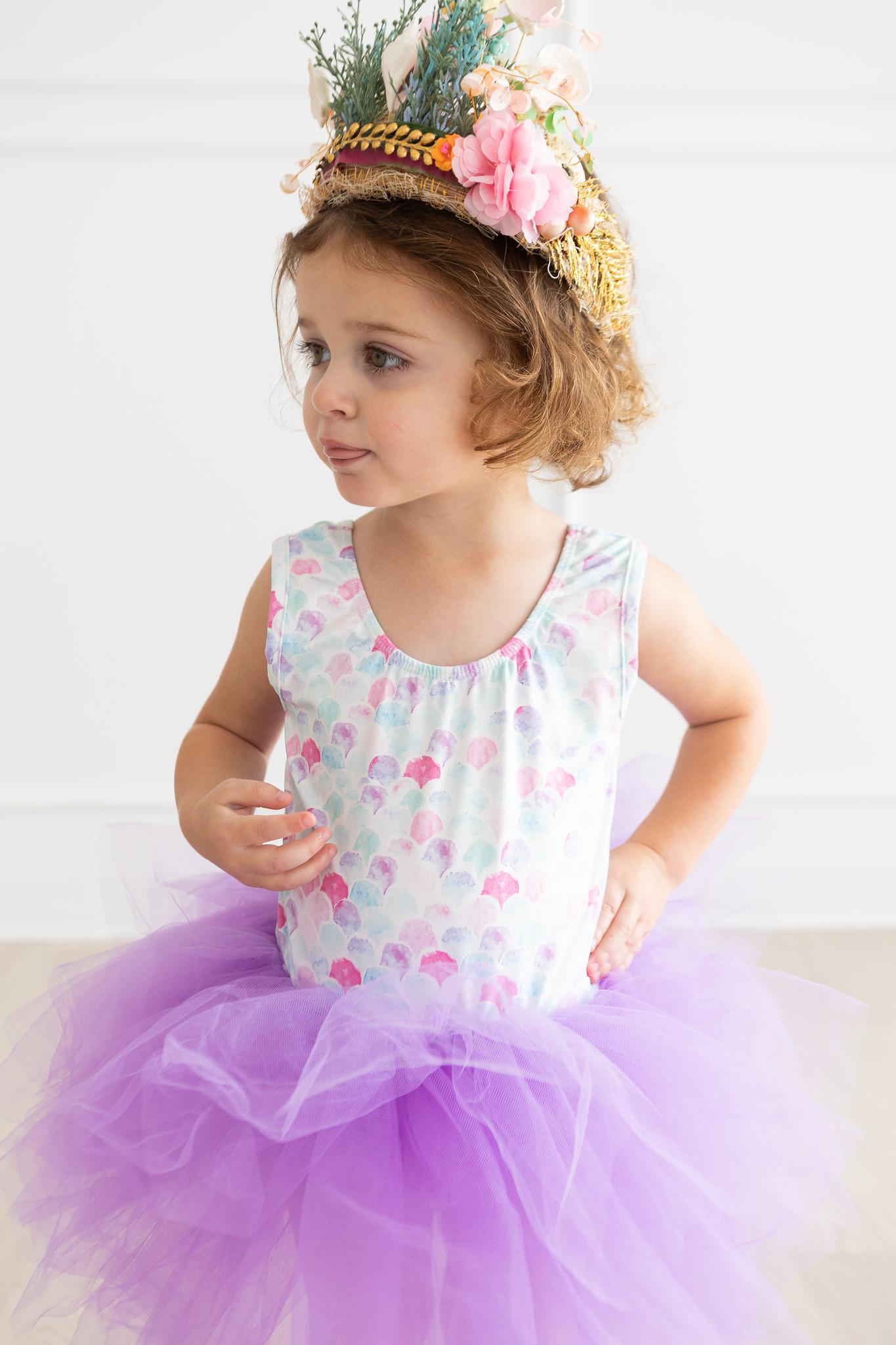 Mermaid Scales Tank Tutu Leotard-dogsvalley ®