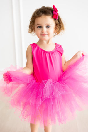 Hot Pink Tank Tutu Leotard-dogsvalley ®