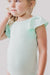 Pastel Green S/S Flutter Sleeve Leotard-dogsvalley ®