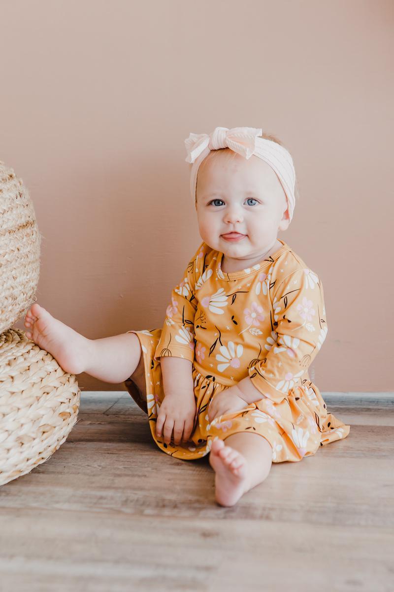 Dandelions in Fall Twirl Bodysuit-dogsvalley ®