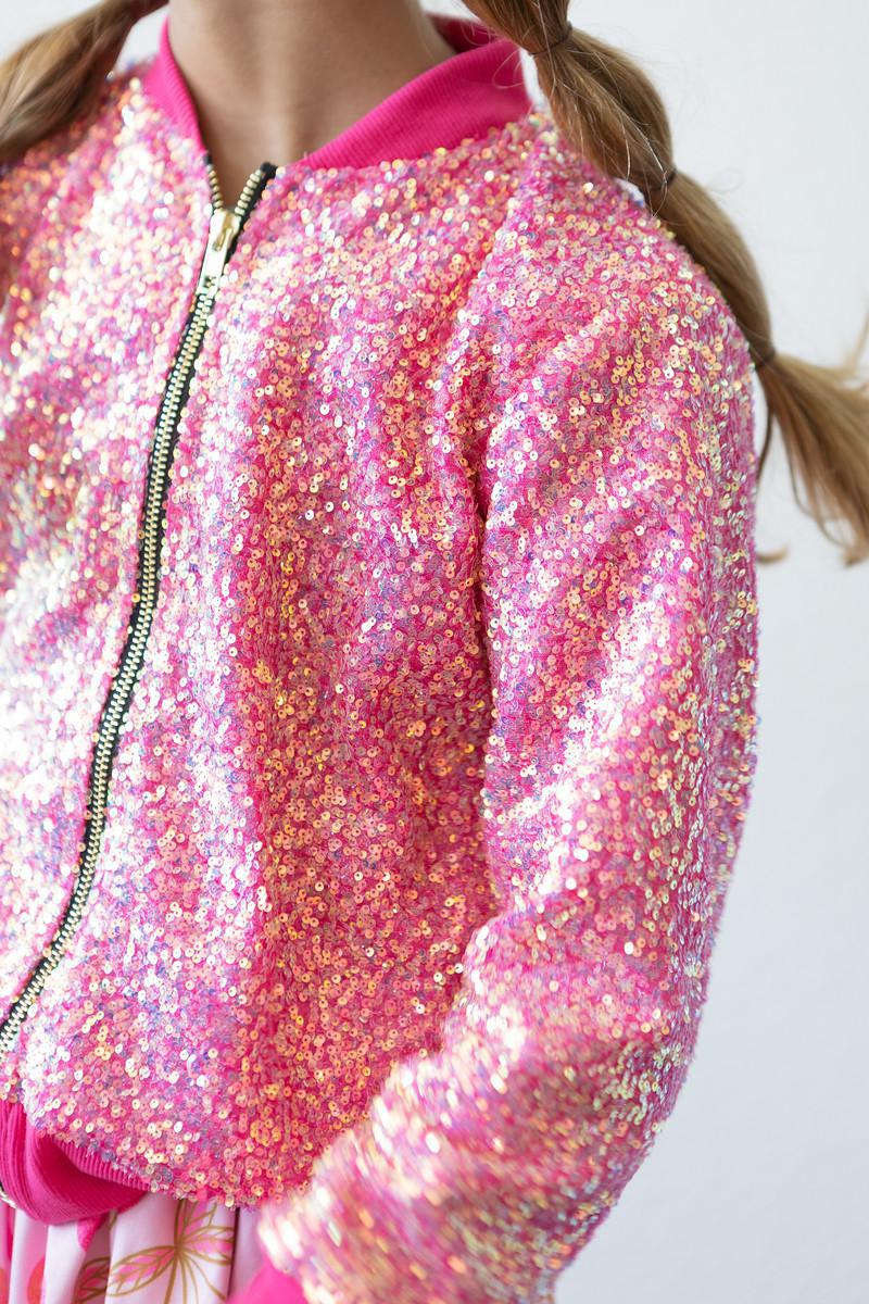 Hot Pink Sequin Jacket-dogsvalley ®