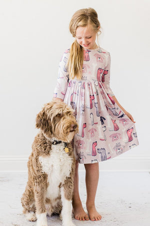 Puppy Party Pocket Twirl Dress-dogsvalley ®