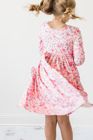 Azalea 3/4 Sleeve Pocket Twirl Dress-dogsvalley ®