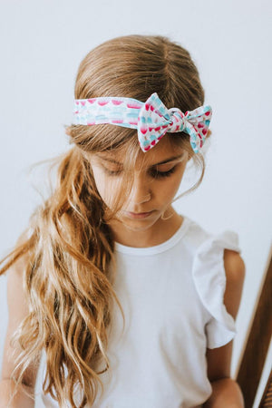 Red, White & Cute Nylon Bow Headwrap-dogsvalley ®