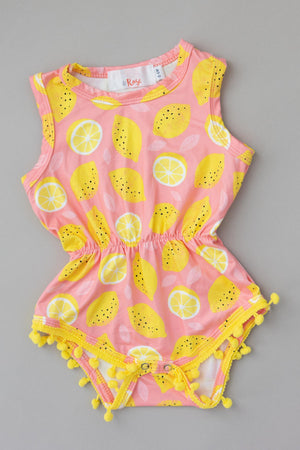 Lemon Squeezy Pom Pom Romper-dogsvalley ®