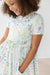 Spring Dandelion Floral S/S Pocket Twirl Dress-dogsvalley ®