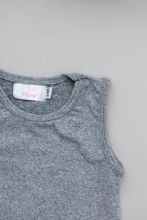 Heather Gray Tank One-Piece Jogger-dogsvalley ®