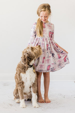 Puppy Party Pocket Twirl Dress-dogsvalley ®